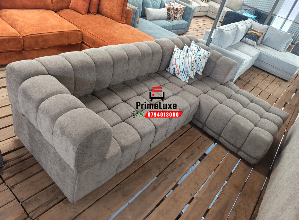 Light Grey Modular bubble L-Shaped Sofa