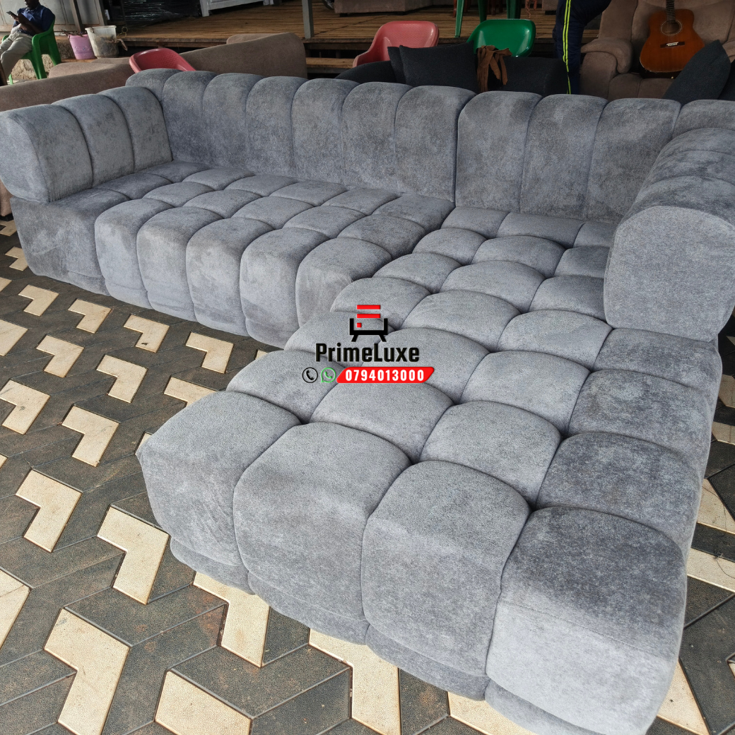 Modern Grey Modular bubble L-Shaped Sofa