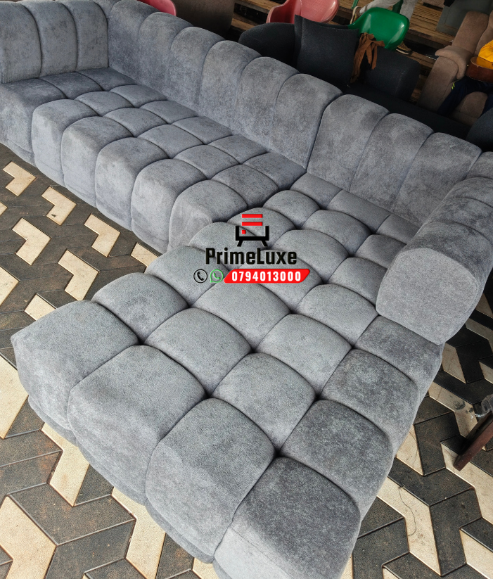 Modern Grey Modular bubble L-Shaped Sofa - Image 2