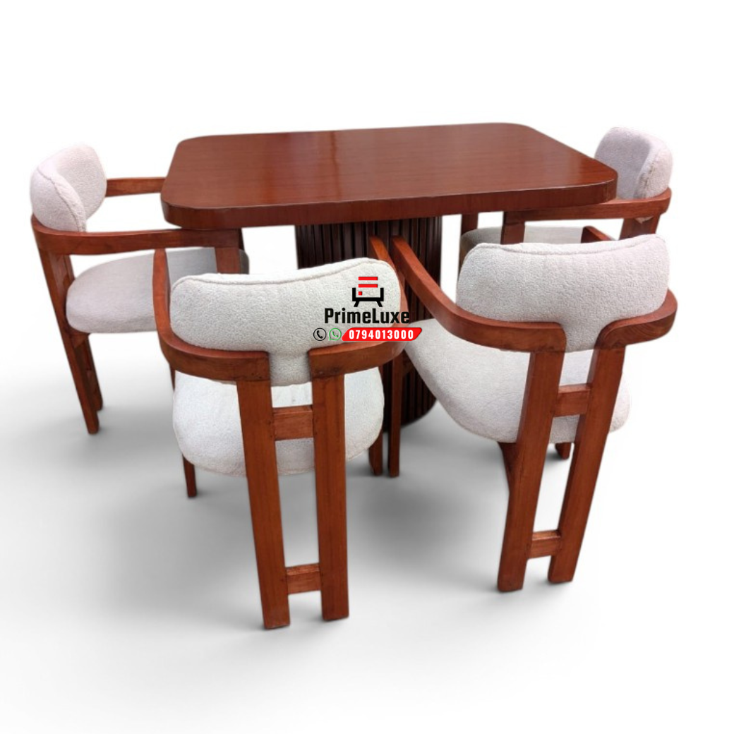 4 seater rectangular top dining